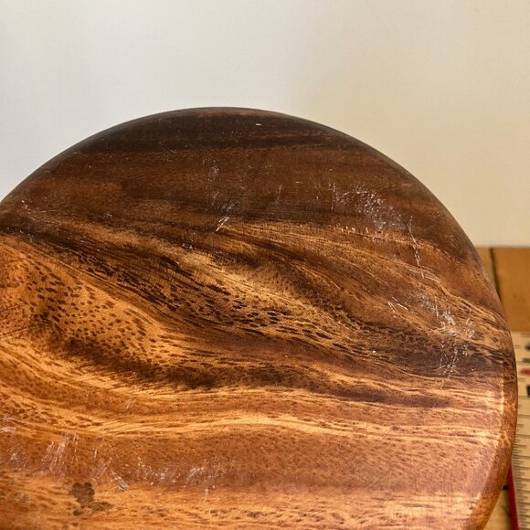 Natural Wood Bowl Set of 4 Wooden 6" Salad Bowls - Picture 8 of 8